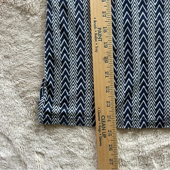 GAP Cotton Tank Top‎ Navy White Herringbone Size Small - Picture 5 of 7